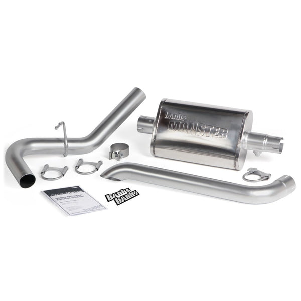 Banks Power Monster Cat-Back Exhaust System 2.5in Stainless for 1987-2001 Jeep Cherokee 4.0L