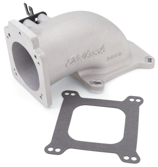 Edelbrock 90mm Low Profile Intake Elbow for Square-Bore Flange - As-Cast Finish