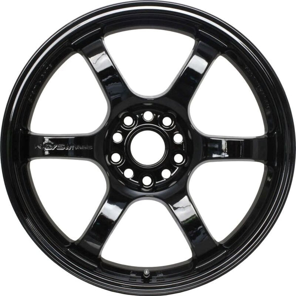 Gram Lights 57DR 15x8 +35mm 4-100 Gloss Black Wheel