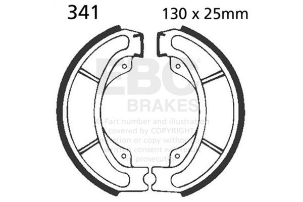 EBC 85-86 Honda CH 250 Elite Rear Brake Shoe