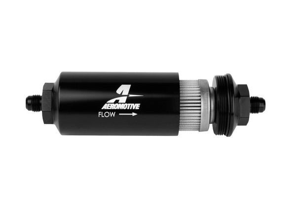 Aeromotive AN-06 In-Line Fuel Filter - 100 Micron Stainless Steel Element