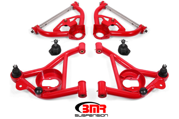 BMR 78-87 G-Body Upper & Lower A-Arm Kit - Red
