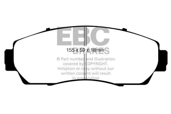 EBC Greenstuff Front Brake Pads for 07-11 Honda CR-V 2.4