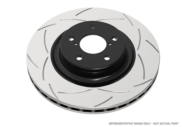 DBA 08-15 Mitsubishi EVO X Street T2 Slotted Front Brake Rotor