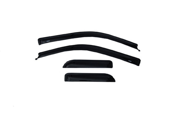 AVS Ventvisor Window Deflectors Smoke 4-Piece Outside Mount for 2004-2014 Ford F-150 SuperCab