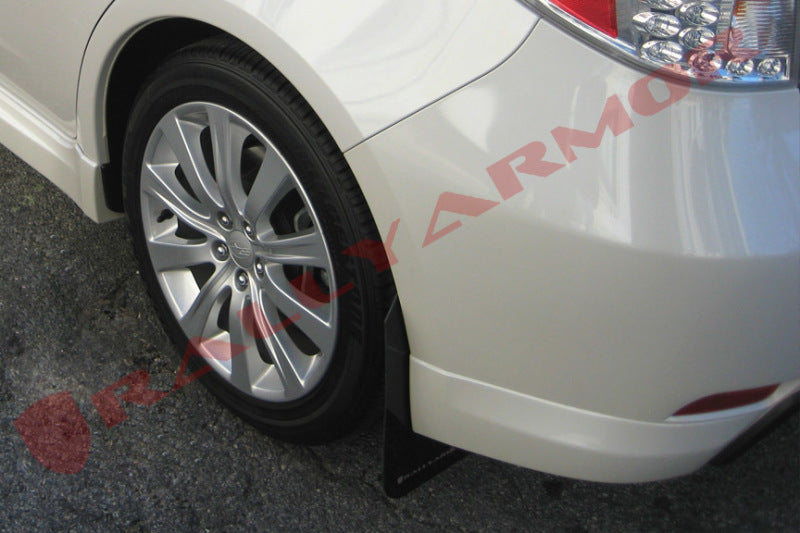 Rally Armor 08-10 Subaru WRX / 08-11 Impreza 2.5i (Hatch/Sedan) Black UR Mud Flap w/Grey Logo