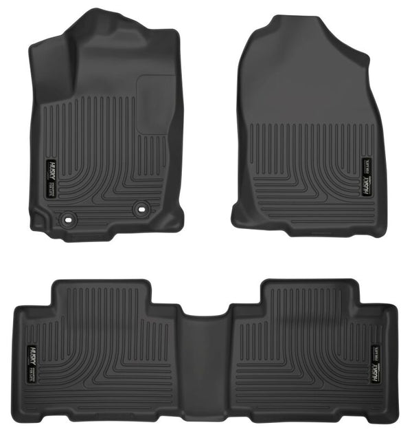 Husky Liners Weatherbeater Black Floor Liners for 2013 Toyota RAV4 - Front & 2nd Seat