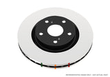 DBA Subaru WRX STi Brembo 6 Pot Spec R Yellow Calipers 19in Rim 4000 Series Stand Rear Brake Rotor