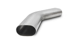 Vibrant 3in Oval (Nominal Size) T304 SS 45 deg Mandrel Bend 6in x 6in leg lengths
