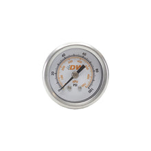 Load image into Gallery viewer, DeatschWerks 0-100 PSI 1/8in NPT Mechanical Fuel Pressure Gauge 1.5in Diameter Black Housing