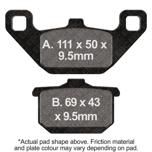 EBC 88-89 Kawasaki EL 250 Eliminator Front Left/Right FA-SFA-X Brake Pads