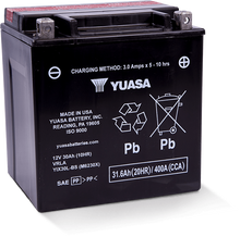 Load image into Gallery viewer, Yuasa YIX30L-BS High Performance Maintenance Free AGM 12-Volt Battery w/Bottle