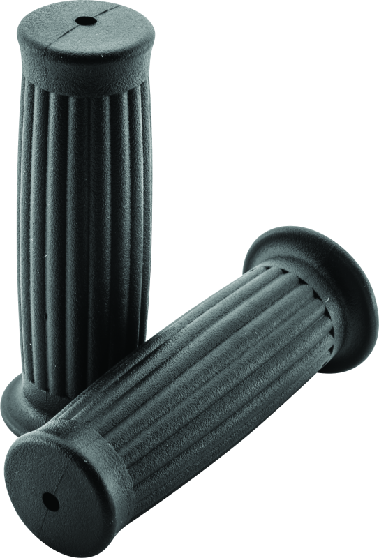 BikeMaster Classic Lines Black Grips - Medium Compound Thermoplastic Rubber
