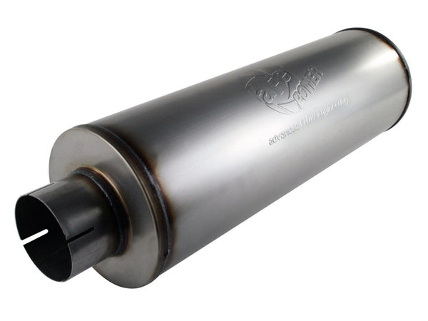 aFe MACHForce XP 4" ID IN/OUT 8" Diameter Muffler - SS-409