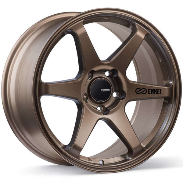 Enkei T6R Matte Bronze Wheel - 17x8, 45mm Offset, 5x100 Bolt Pattern, 72.6 Bore