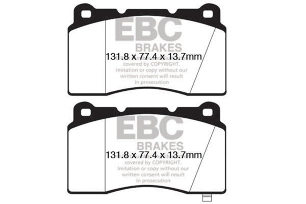 EBC Bluestuff Front Brake Pads for 09+ Hyundai Genesis Coupe 2.0 Turbo (Brembo)