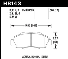 Load image into Gallery viewer, Hawk 97-98 Acura CL 3.0L Base Front ER-1 Brake Pads