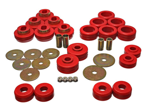 Energy Suspension Body Mount Set for 92-97 GM Denali XL/Blazer/Yukon XL 4WD - Red