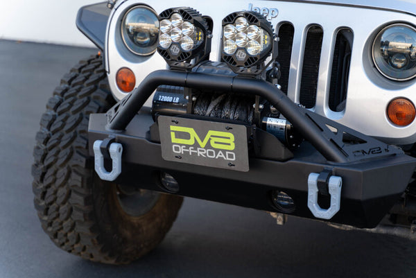 DV8 Offroad Fairlead Flip-Up License Plate Bracket