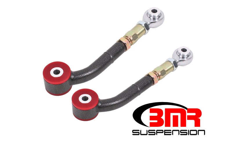 BMR 08-17 Challenger Upper Trailing Arms w/ On-Car Adj. Poly/Rod Ends - Black Hammertone