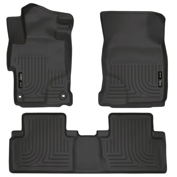 Husky Liners 2014 Honda Civic Sedan WeatherBeater Black Floor Liners - Front & 2nd Seat