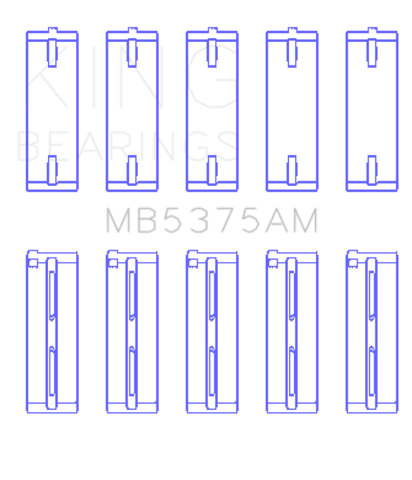 King Engine Bearings Toyota 2ZZGE Crankshaft Main Bearing Set