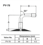 Bridgestone PV78 Tube - 140/90-16