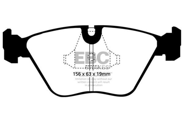 EBC Yellowstuff Front Brake Pads for 92-95 BMW M3 3.0 (E36)