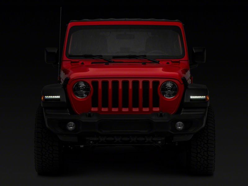 Raxiom 18-23 Jeep Wrangler JL Sport Axial Series SEQL LED Parking/Turn Signal Lights- Smoked