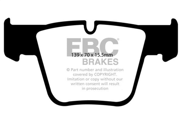 EBC Redstuff Performance Front Brake Pads for 07-11 Mercedes-Benz CL63 AMG 6.2