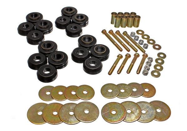 Energy Suspension Bronco Body Mount Kit with Hardware - Black