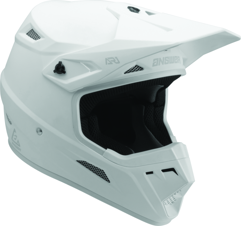 Answer AR1 Solid Helmet White Youth - Medium