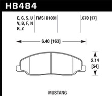 Load image into Gallery viewer, Hawk 2010 Ford Mustang 4.0L Base Front ER-1 Brake Pads