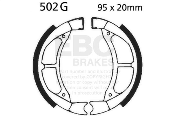 EBC 1980 Yamaha YZ 50 G Front Left Sintered HH/R Brake Pads