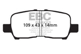 EBC 05-09 Buick Allure (Canada) 3.6 Yellowstuff Rear Brake Pads