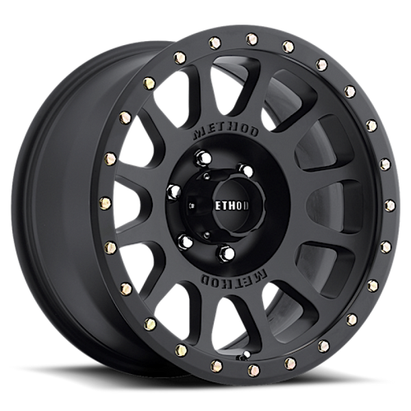 Method MR305 NV 17x8.5 25mm Offset 6x135 94mm CB Matte Black Wheel