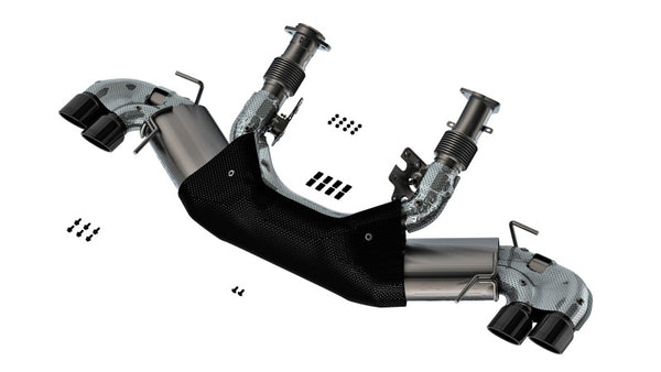 Borla 2020-2023 Chevy Corvette 6.2L V8 AT Catback Exhaust - ATAK Black Chrome Tips