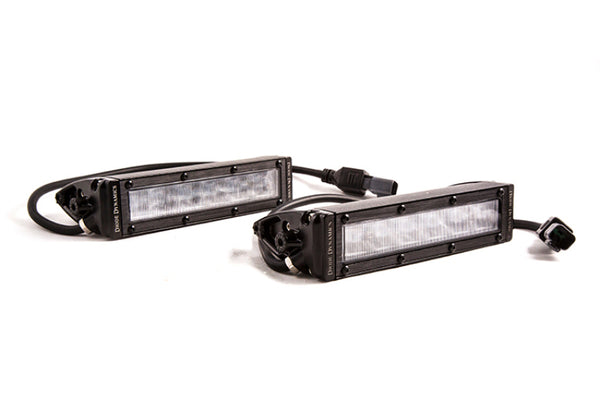 Diode Dynamics SS6 6-Inch LED Light Bar Single Row - White Wide (Pair)