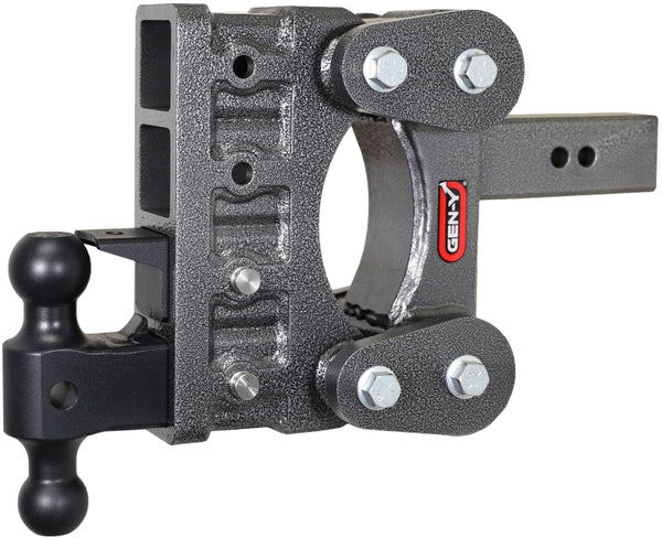 Gen-Y Boss Torsion-Flex 2.5in Shank 6in Drop 21K Hitch with Dual-Ball & Pintle Lock