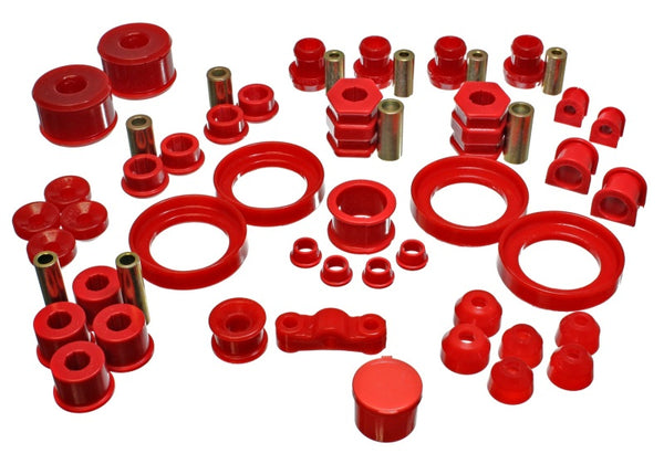 Energy Suspension Hyper-Flex Master Bushing Set for 99-00 Honda Civic Si - Red