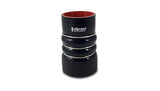 Vibrant 4 Ply Aramid Reinf Silicone Hump Hose conn 3.5in IDx6in long 3 reinforcement rin MATTE BLK