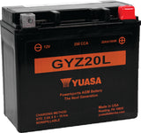 Yuasa GYZ20L High Performance Maintenance Free AGM 12-Volt Battery