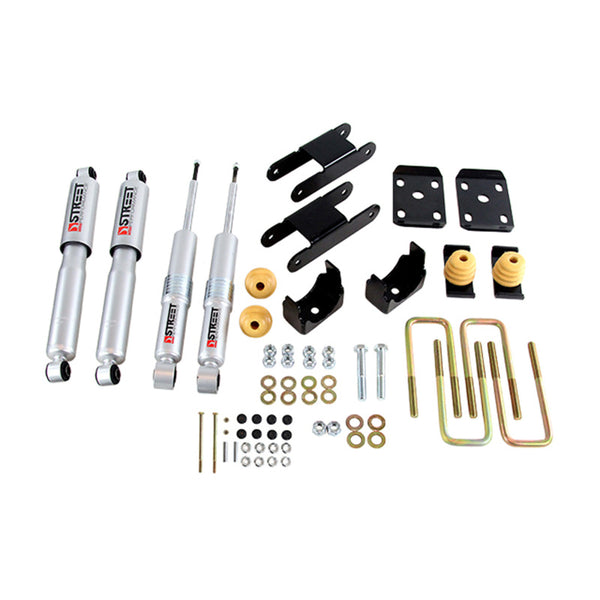 Belltech LOWERING KIT 18-20 Chevy Colorado/Canyon All Cab/SB -0-3in F / -4in R w/ Street Perf Shocks