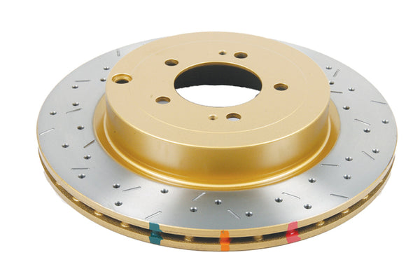 DBA 4000 Series Rear Drilled & Slotted Rotor for 2008+ Mitsubishi Lancer