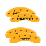 MGP 4 Caliper Covers Engraved Front & Rear Mopar Yellow Finish Black Char 1999 Chrysler Prowler