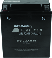 Load image into Gallery viewer, BikeMaster AGM Battery - MS12-20CH-BS