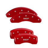 MGP 4 Caliper Covers Engraved Front & Rear MGP Red Finish Silver Characters 2019 Honda CR-V