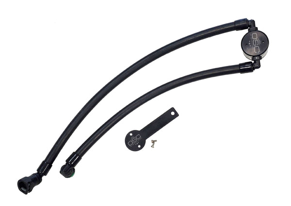 J&L 2021-2024 Ram TRX 6.2L Supercharged Passenger Side Oil Separator - Black Anodized