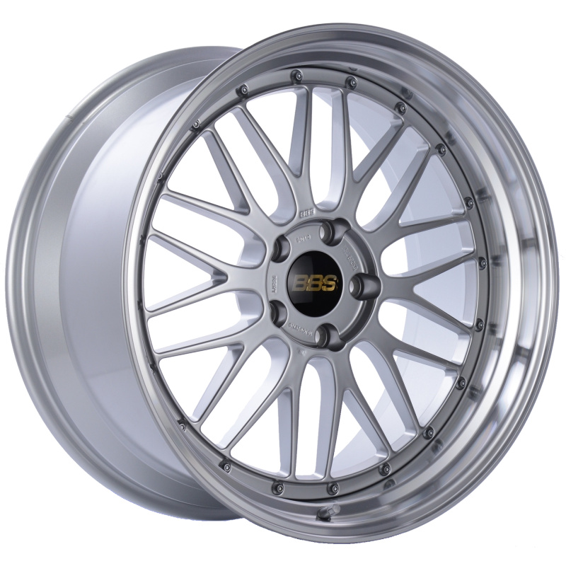 BBS LM 20x10 5x120 ET20 Diamond Silver Center Diamond Cut Lip Wheel -82mm PFS/Clip Required