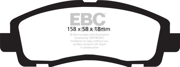 EBC Yellowstuff Front Brake Pads for 2009-2014 Acura TL 3.5